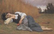 Rest in Harvest (mk26) Adolphe William Bouguereau